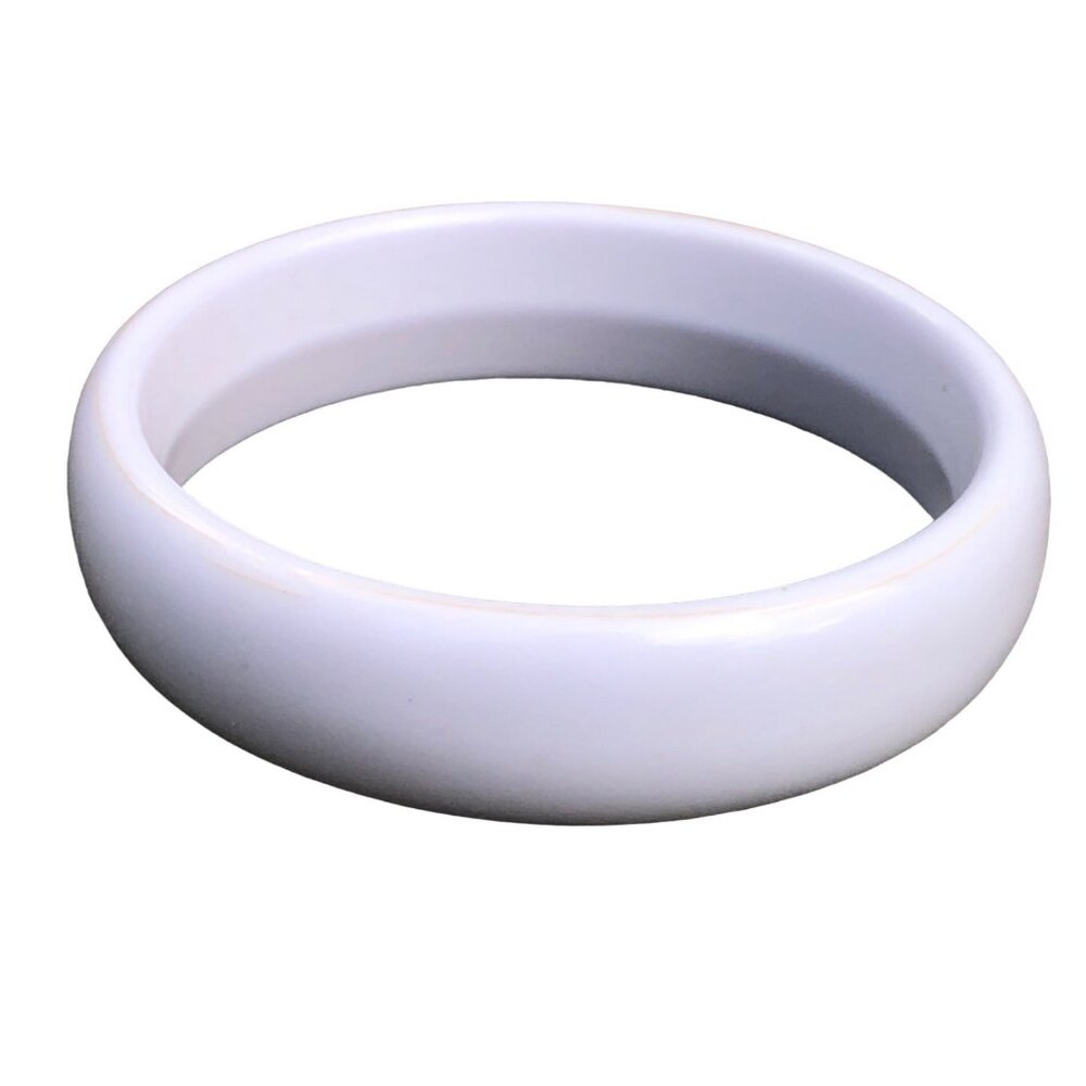 Vintage Mod Pale Pastel Lilac Purple Lucite Bangle Bracelet Minimalist Retro - Picture 5 of 7